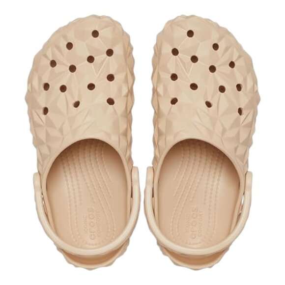 Crocs Women's Adult Classic Geometric Brown Tan Clog Size 7/9 NEW - Picture 5 of 6